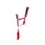 Hy Sport Active Head Collar and Lead Rope - Rosette Red